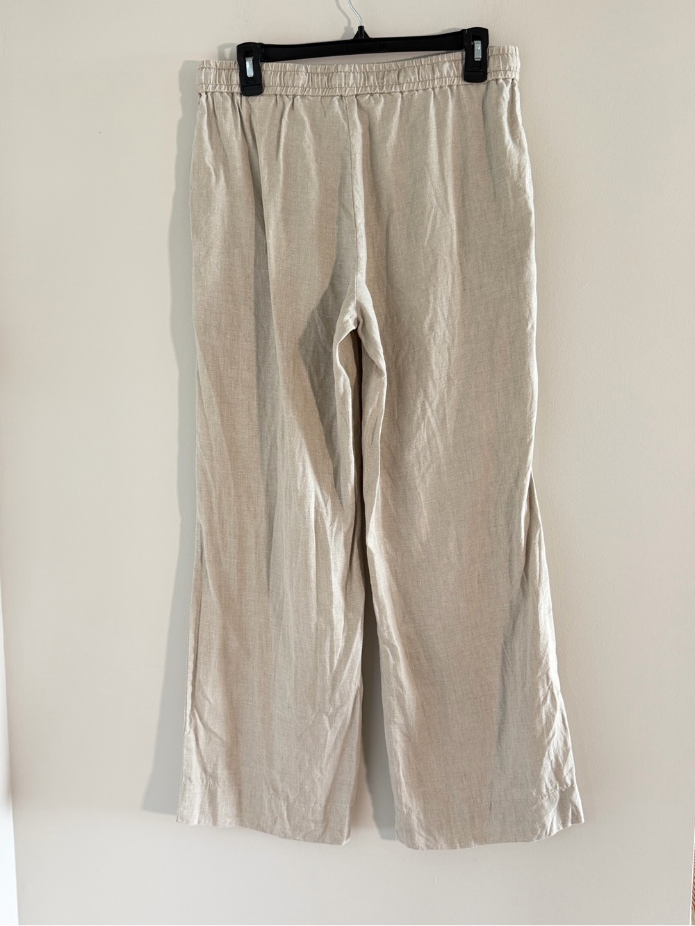 Tommy Bahama 100% Linen Drawstring Wide Leg Pants Womens Small Pull On Beige - Picture 10 of 10